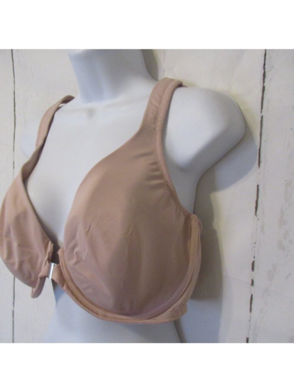 Delimira Bra 40DD Pink Front Close Underwire Racerback W431X - Picture 2 of 6